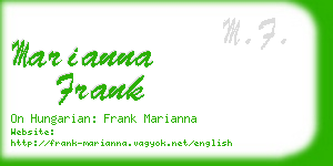 marianna frank business card